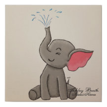 Elefante con agua