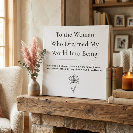 Lienzo De Imitación Elegant Mother's Day Wall Art | Minimal Floral