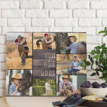 Lienzo De Imitación Eres la Madera Rústica de un Collage de fotos 7<br><div class="desc">Rústico colage de fotos falso lienzo que puedes personalizar con 7 de tus fotos favoritas. Este diseño de efecto de madera de granja de campo está escrito con las palabras "tú eres el" en la moderna tipografía de escritura informal y sobredimensionada. La plantilla de fotos está preparada para que añadas...</div>