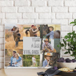 Lienzo De Imitación Eres la Mármol Gris de un 7 Collages de fotos<br><div class="desc">Moderno colage de fotos falso lienzo que puedes personalizar con 7 de tus fotos favoritas. La plantilla está preparada para que añadas tus fotos, trabajando en el sentido de las agujas del reloj desde la parte superior izquierda. Las fotos están colocadas contra un elegante mármol acuarela de color gris y...</div>