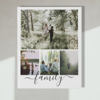 Familia de Collage de fotos de texto y fotografía 