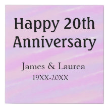 Feliz vigésimo aniversario nombre rosa púrpura pas