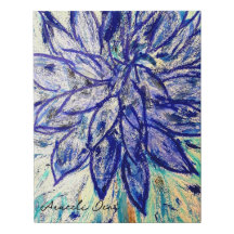 Flor azul rara de Dahlia