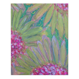 Lienzo De Imitación Flores grandes