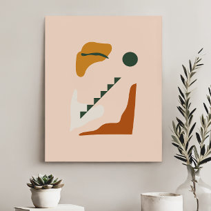 Lienzo De Imitación Formas abstractas contemporáneas modernas simples