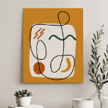 Lienzo De Imitación Formas Y Líneas Minimalistas Abstractas Modernas<br><div class="desc">Mejora tu espacio con esta impresión de lienzo moderna y minimalista. Con un cautivador arreglo de líneas y formas abstractas en un cálido matiz naranja, esta obra de arte evoca una sensación de calma y equilibrio. Perfecto para añadir un toque de elegancia contemporánea a su hogar o oficina, esta pieza...</div>