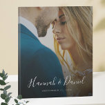 Lienzo De Imitación Foto personalizado con guión caprichoso<br><div class="desc">Personaliza este lienzo falso con tu foto favorita! Hemos incluido un ejemplo de texto en blanco, incluyendo nombres en un guión animado y caprichoso. Pero por favor no se sientan limitados por nuestro formato de ejemplo que usa nombres de pila y una fecha! Puede reemplazar los nombres de ejemplo y...</div>
