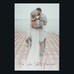 Lienzo De Imitación Foto personalizado El amor verdadero dura para sie<br><div class="desc">El Verdadero Amor De La Foto Del personalizado Durará Por Siempre Boda. Simplemente reemplace la foto de muestra con su propio favorito de orientación vertical y de alta resolución. El refrán romántico está en un guión elegante en la parte inferior. Puede cambiar el color de este texto si es necesario...</div>