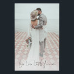 Lienzo De Imitación Foto personalizado El amor verdadero dura para sie<br><div class="desc">El Verdadero Amor De La Foto Del personalizado Durará Por Siempre Boda. Simplemente reemplace la foto de muestra con su propio favorito de orientación vertical y de alta resolución. El refrán romántico está en un guión elegante en la parte inferior. Puede cambiar el color de este texto si es necesario...</div>