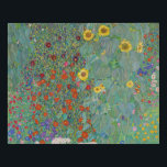 Lienzo De Imitación Gustav Klimt - Jardín de campo con girasoles<br><div class="desc">Jardín de campo con girasoles / Jardín de granja con girasoles - Gustav Klimt en 1905-1906</div>
