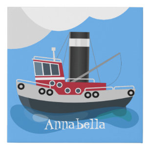 Lienzo De Imitación Ilustracion de personalizado de embarcaciones de a
