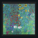 Lienzo De Imitación Jardín de granja con girasoles, Gustav Klimt<br><div class="desc">Gustav Klimt (14 de julio de 1862 - 6 de febrero de 1918) era un pintor simbolista austríaco y uno de los miembros más destacados del movimiento secesión de Viena. Klimt es conocido por sus pinturas, murales, bocetos y otros objetos artísticos. Además de sus obras figurativas, que incluyen alegorías y...</div>