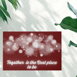 Lienzo De Imitación "Juntos es el mejor lugar para estar" |<br><div class="desc">White Glow en marrón 'Together is the Best Place to Be' (Juntos es el mejor lugar para estar) adorna esta falsa imagen de lona con un mensaje de unidad y armonía. Sobre el fondo del marrón sereno, el luminoso resplandor blanco emana una sensación de unión y calidez. Esta impresión no...</div>