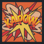 Lienzo De Imitación KA-POW Fun Retro Cómic Pop Art<br><div class="desc">Un divertido,  fresco y moderno diseño inspirado en el arte pop del libro de historietas retro que pone el zap,  zap,  en tu día. El regalo perfecto para superhéroes,  amigos,  familiares o como un regalo para usted. Diseñado por ComicBookPop© en www.zazzle.com/comicbookpop*</div>