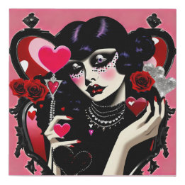 Lienzo De Imitación La Dahlia Negra