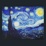 Lienzo De Imitación La Noche Starry De Van Gogh<br><div class="desc">Pintura de aceite del maestro holandés Vincent Van Gogh (1853-1890) Probablemente su pintura más famosa, Van Gogh pintó "La noche estrellada" en 1889 de memoria mientras estaba en un asilo en Francia donde se registró para la depresión. La escena representa la vista desde la ventana de su habitación. En la...</div>