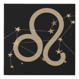 Lienzo De Imitación Leo la constelación del Zodiaco León