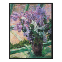 Lilacs en una ventana, Mary Cassatt