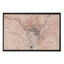 Mapa de USGS de 1900 de Washington, DC, Canvas Pri