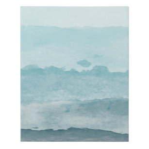 Lienzo De Imitación Mar azul acuático abstracto