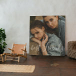 Lienzo De Imitación Mejor Amigo Personalizado Guión Fotográfico Para S<br><div class="desc">Mejor Amigo Personalizado Guión Fotográfico Para Siempre Tex Faux Canvas Imprimir</div>