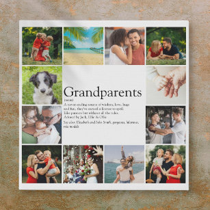 Lienzo De Imitación Mejor Collage de fotos de la definición de abuelos