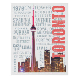 Lienzo De Imitación Monumentos emblemáticos de Toronto