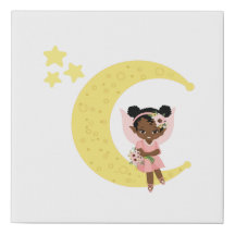 Moon Fairies Magic – Whimsical Canvas Art