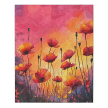 Naranja Vibrante Poppies Al Amanecer