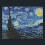 Lienzo De Imitación Noche estrellada, Vincent van Gogh<br><div class="desc">Vincent Willem van Gogh (30 de marzo de 1853 a 29 de julio de 1890) fue un pintor holandés post-impresionista que figura entre las figuras más famosas e influyentes de la historia del arte occidental. En poco más de una década, creó unas 2.100 obras de arte, entre ellas unas 860...</div>