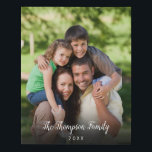 Lienzo De Imitación Nombre de guión de estilo fotográfico personalizad<br><div class="desc">Personaliza tu foto favorita con tu nombre y el año,  creando un recuerdo y un regalo únicos. ¡Un bonito tesoro! Diseñado por Thisisnotme©</div>