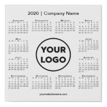 Nombre y logotipo mínimo de la compañía Calendar 2