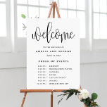 Lienzo De Imitación Orden de eventos EDITABLE COLOR Lovely Caligrafía<br><div class="desc">Una señal simplemente elegante que los huéspedes adorarán. Los colores del texto y del fondo son totalmente editables para que coincidan con el tema. Diseño de © berryberrydulce . Hay archivos digitales imprimibles y elementos coincidentes disponibles. Visita nuestro sitio web www.berryberrysweet.com para más detalles!</div>