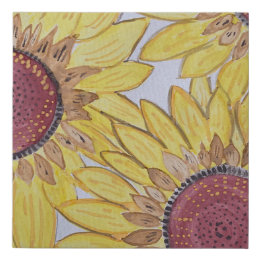 Lienzo De Imitación Papel envuelto de tela de imitación girasol