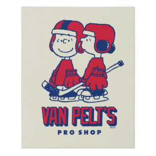 Lienzo De Imitación Patrón de tienda Van Pelt's Hockey Club Pro