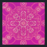 Lienzo De Imitación Patrón ornato rosa púrpura brillante único<br><div class="desc">Este bonito mural de colores alegrará el día.</div>