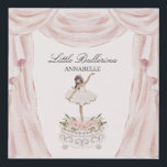 Lienzo De Imitación Pink Little Ballerina Baby Shower Birthday Favor<br><div class="desc">Danza y vuelta al paso mientras celebramos nuestra Pequeña Ballerina! Haga que su fiesta planee una brisa y deje que la belleza del ballet ocupe el centro del escenario con nuestra colección de decoración de Fiesta ballet de fácil estilo! Esta elegante colección de Fiestas Ballerina transformará su celebración en un...</div>
