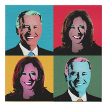 Pintura pop de Biden Harris