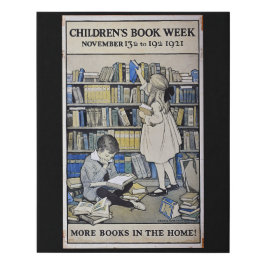 Lienzo De Imitación poster de la Semana del Libro Infantil de 1921