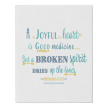 Poster del 17:22 de los proverbios