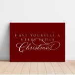 Lienzo De Imitación Que Se Haga Feriado Un Pequeño Navidad<br><div class="desc">¡Siempre agregamos nuevos diseños a diario!</div>