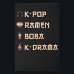 Lienzo De Imitación Regalo KPOP<br><div class="desc">Kpop Gift Funny K-Pop Merch por todos los amores de la música pop coreana y por la cultura coreana. Para hombres,  chicas y mujeres el K-Pop,  fideos ramen,  té de burbuja o el amor al k-drama</div>