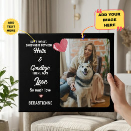 Lienzo De Imitación Regalo único para amantes de los perros, recuerdo 
