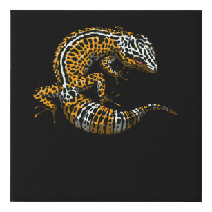 Lienzo De Imitación Reptil del lagarto del Gecko del leopardo