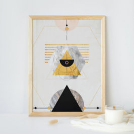 Lienzo De Imitación Resumen moderno Art de mediados de siglo Minimalis