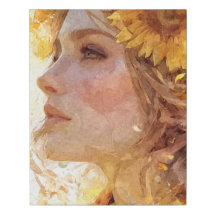 Retrato de la corona del girasol dorado