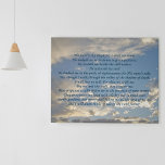 Lienzo De Imitación Salmo 23 Bella Biblia Cristiana Verse Religiosa<br><div class="desc">Salmo 23, mi verso favorito de la biblia. El hermoso arte de lienzo contiene la escritura del salmo 23: El Señor es mi pastor. No quiero. Él me obligó a acostarme en pastos verdes. Él me guió al lado de las aguas residuales. Él restaura mi alma. Este encantador regalo cristiano...</div>