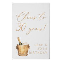 ¡Salud a 30 años! 30.º cumpleaños Champagne