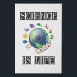Lienzo De Imitación Science is life<br><div class="desc">Science is my life. A perfect match for every scientist,  science student,  science teacher and science lover. Great Gift idea for men,  women,  teens and kids.</div>