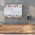Lienzo De Imitación Se le ha perdido el recuerdo del Collage de fotos<br><div class="desc">Personalizado, recubrimiento fotográfico, que se puede personalizar con 10 fotos propias. El poema conmemorativo dice "te extrañan todos los días; te encantan más de lo que cualquier palabra podría decir". Está escrito con tipografía moderna y elegantes letras a mano, con una paleta de colores azul claro y azul oscuro. La...</div>